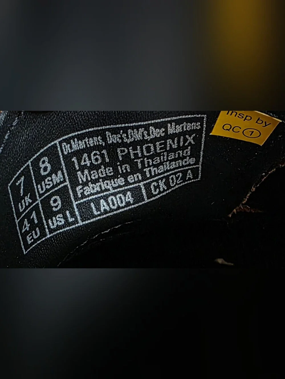 New  Dr. Martens 1461 Phoenix 3-Eye Oxford Shoes Smooth   Leather Men's Size 8